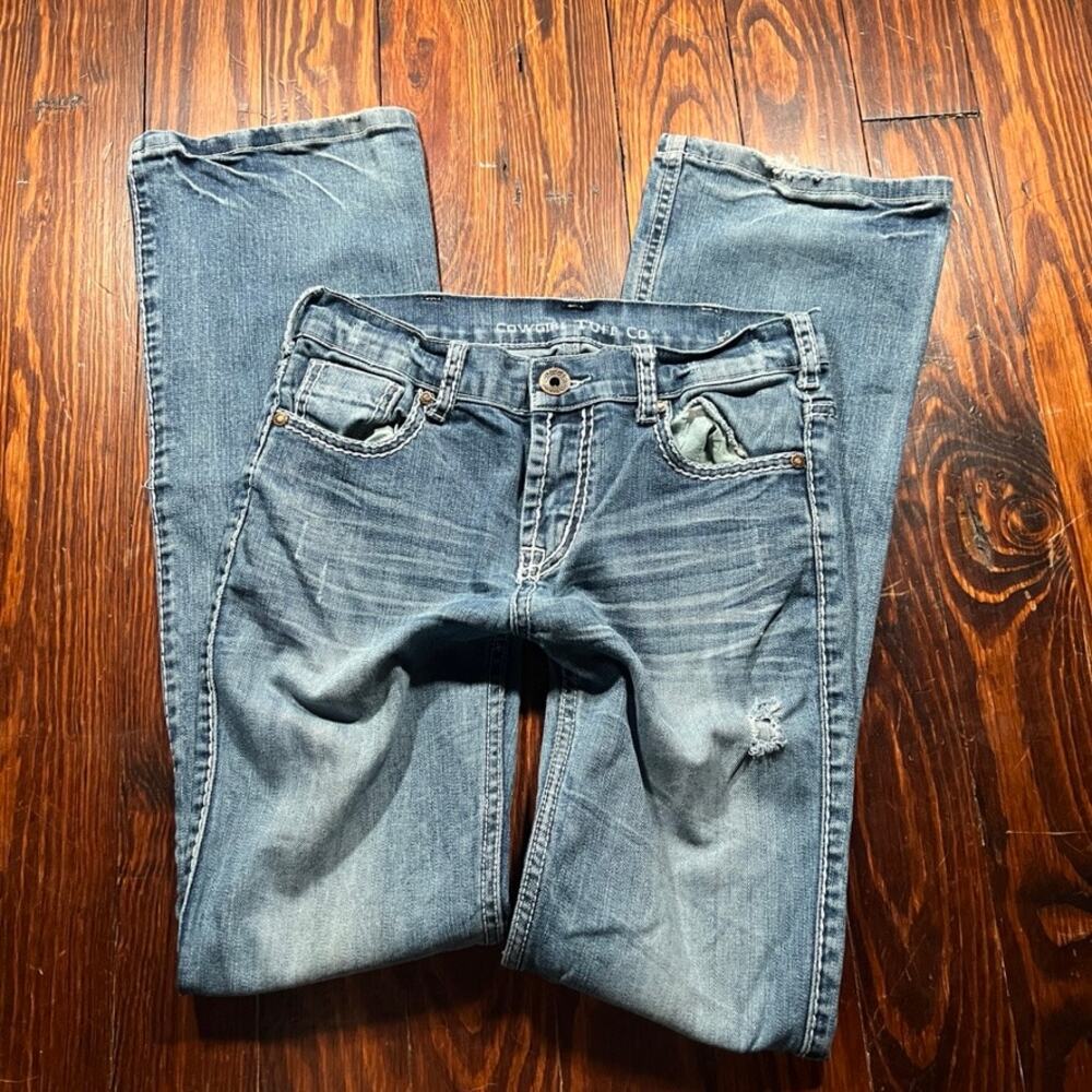 Cowgirl Tuff Co. 14 Western Jeans Blue Straight